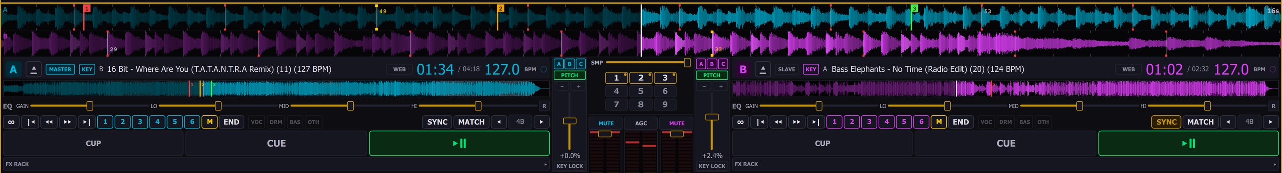 BPM-Studio Pro Deck-Ansicht
