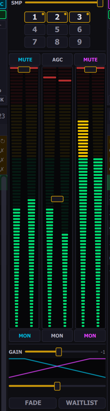 BPM-Studio Pro Mixer-Sektion